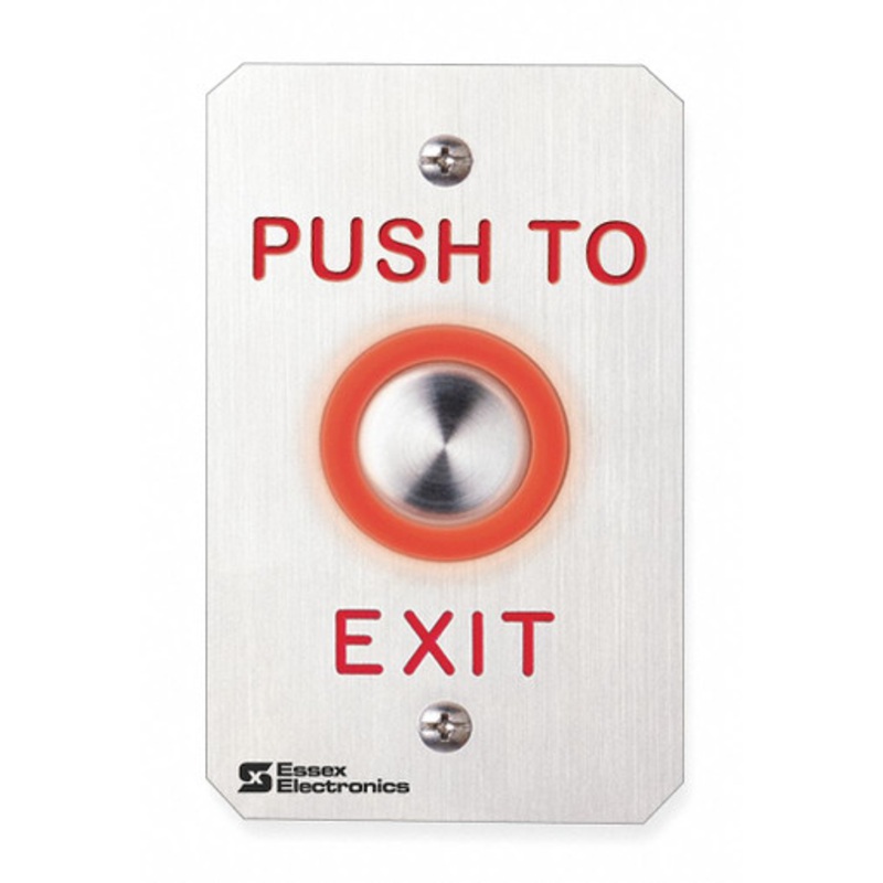 ESSEX PEB-2S Piezoelectric Switch, Timed, 4 1/2 in Height, 2 3/4 in Width, Stainless Steel