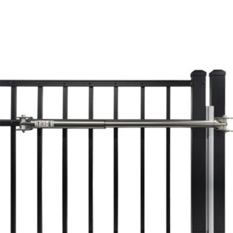 LOCKEY TB200-SS Hydraulic Gate Closer, for gates 50-125 lbs. in Stainless Steel