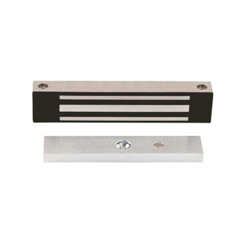 Locknetics Electromagnetic Locks WMG600  Maglock Accessories Weatherproof Maglock, 600Lb Holding Force, 12/24VDC, Satin Stainless Steel