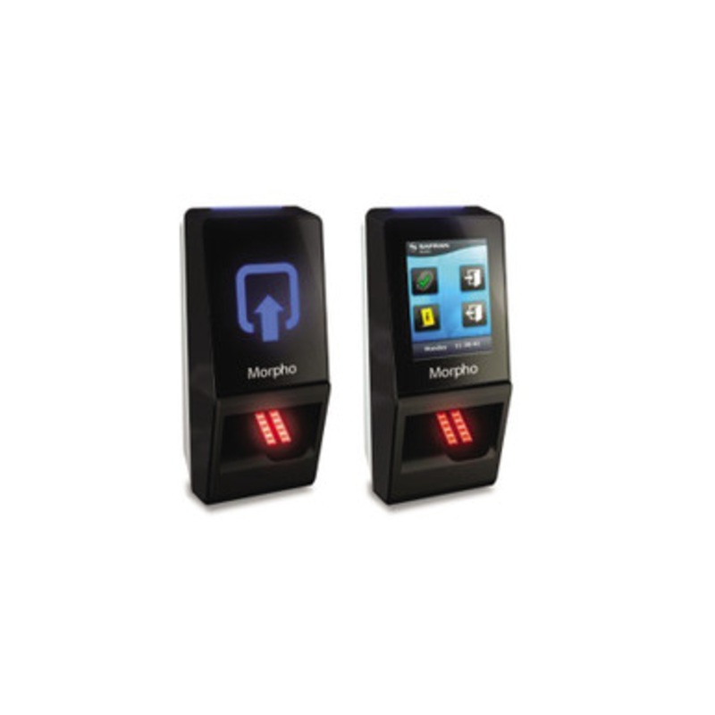 MorphoAccess SIGMA Lite+ Provides 1:3K User Biometric Identification (2 Finger + 1 Durress), Fake Finger Detection, 2.8 Touchscreen, Buzzer, IP65 Rated, FBI Certified IQS Optical Sensor