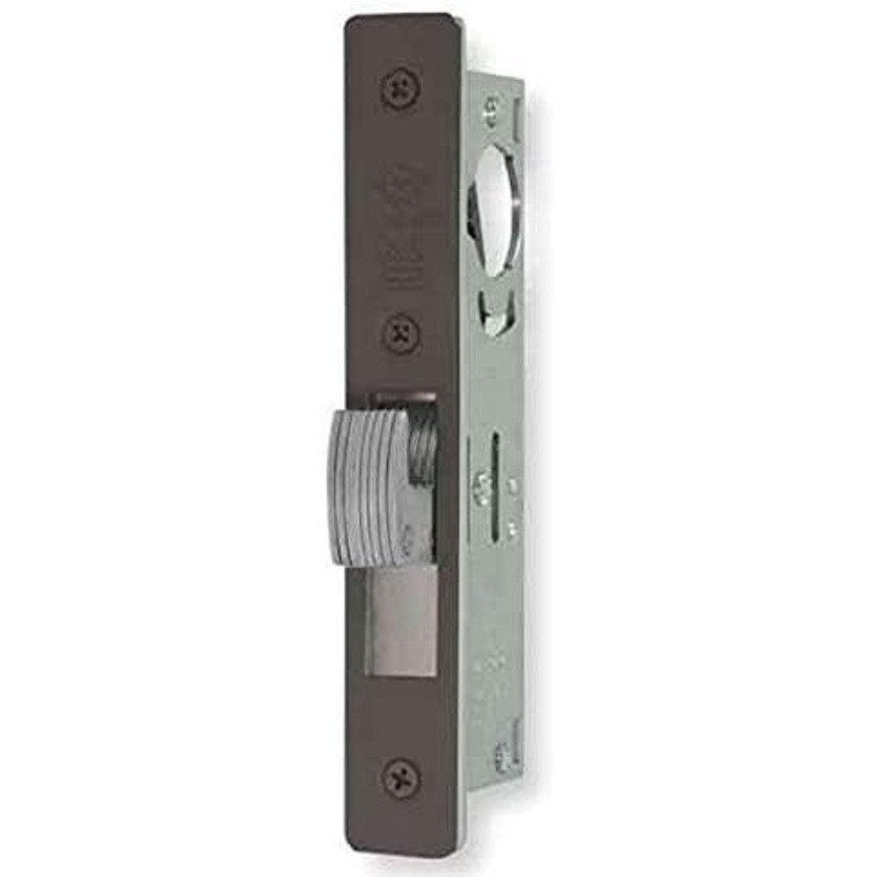 Adams Rite MS1850S-350-313 MS Deadlock, Flat Faceplate, 1-1/8 Backset, Hookbolt, Dark Bronze