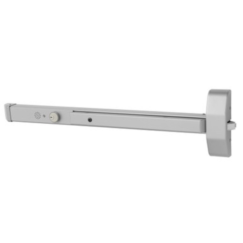 Arrow AL500-36-630-RR Alarmed Exit Device, Wide Stile Pushpad, Rim, 36 In., Right Hand Reverse, Satin Stainless Steel