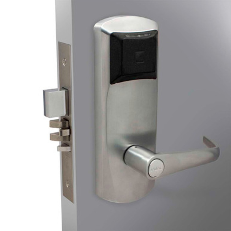 Dormakaba 79PS11221ER32626 RT Plus Standalone Utility RFID Mortise Lockset With No Deadbolt; 1-1/4 ASM; Long Lever; Toggle; Bluetooth (BLE)
