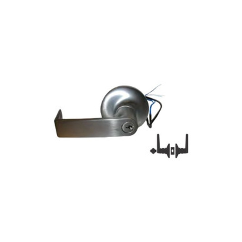General Lock Cylindrical Leverset, Electrified, Fail Secure, Clutched R-Lever, Grade-1, SFIC Keyway, 12 Volt DC, 180 Degree, Dark Bronze, For Storeroom