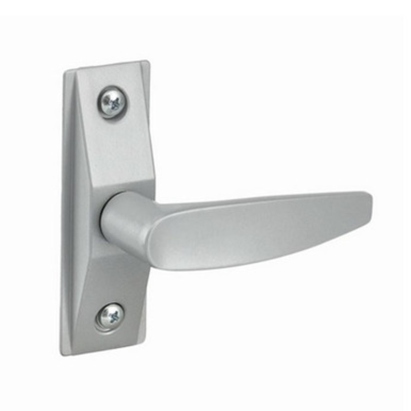 General Lock Storefront Lever in Aluminum Finish