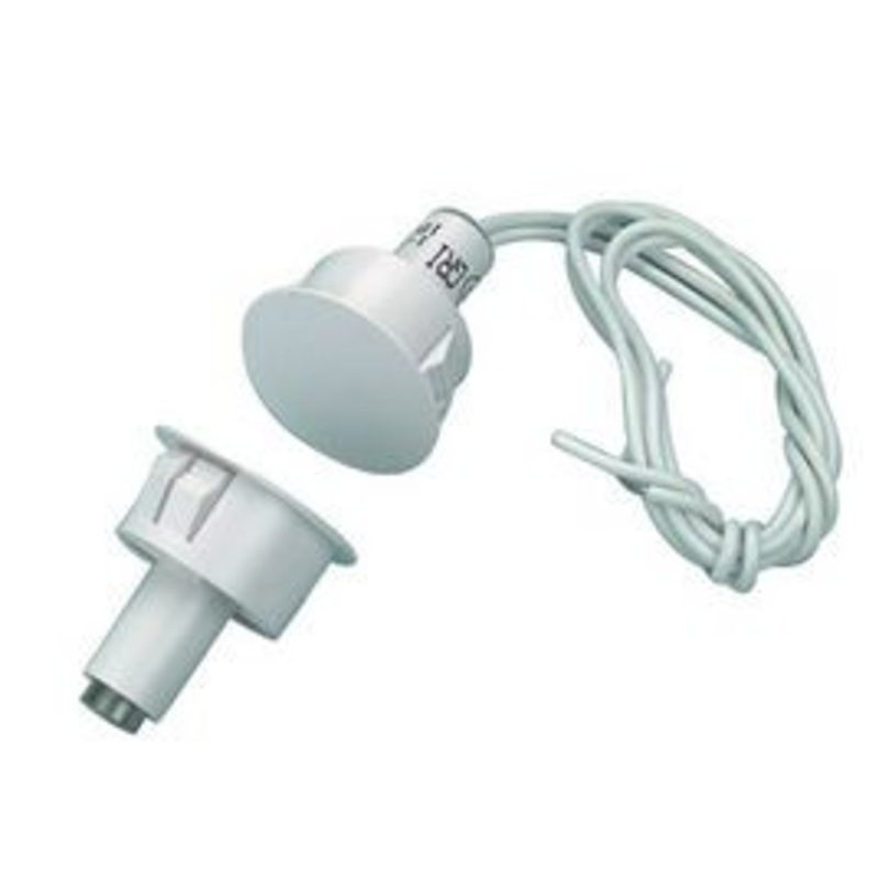 GRI 194-12WG-W 1 Steel Door Recessed Switch Set, White, Wide Gap Up to 1, SPDT, Standard 12 Leads