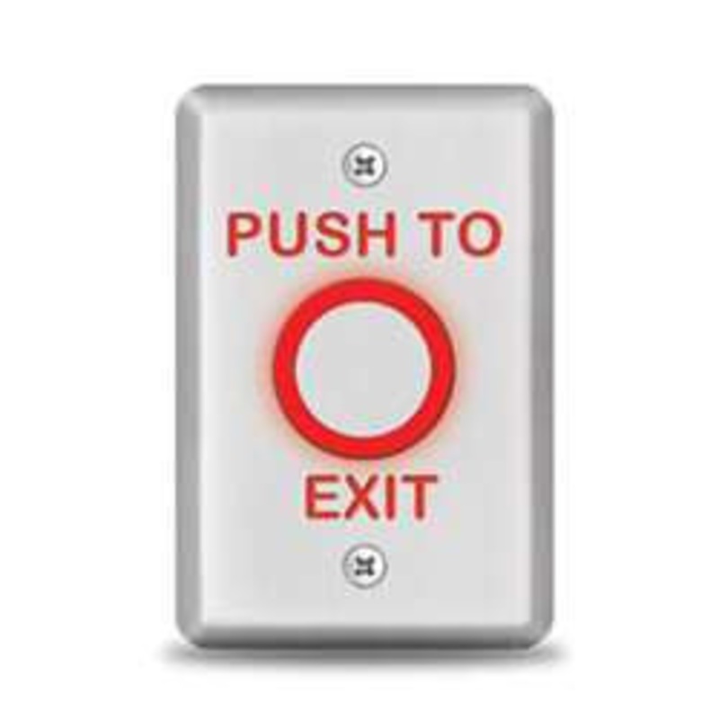 SDC 463U Exit Switch, Heavy Duty, Illuminated, Vandal Resistant, Single Gang, Stainless Steel