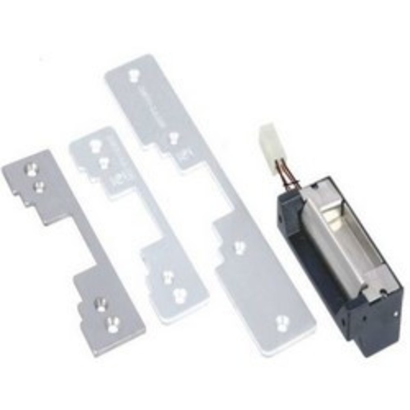 SECO-LARM Door Electric Strike, Universal, 2000 Lb Jaw, 12/24 VDC, With Faceplate, For Cylindrical Lockset SD-996C-NUQ