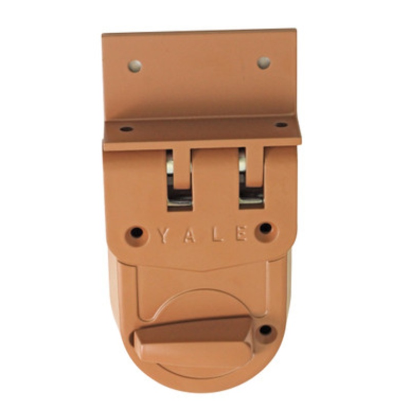 Yale Auxiliary Locks 197 Jimmy Proof Deadlock, Single Cylinder, Angle Strike
