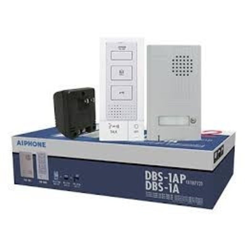 AIPHONE DBS-1A | 10343  Electric Lock Door Phone Kit, 2-Wire, Includes Door Station, Master Station, Power Supply