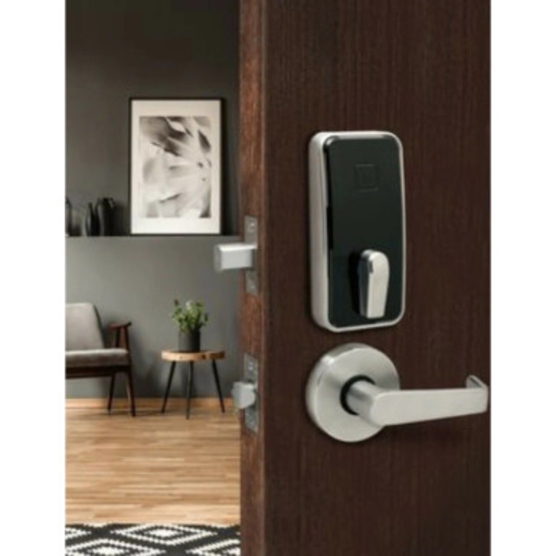 Dormakaba MN002ETCBTCB0100L Saffire Electronic LX-I Interconnect RFID Lockset; 3 Hour Fire Rating; Troy Lever; Bluetooth (BLE)