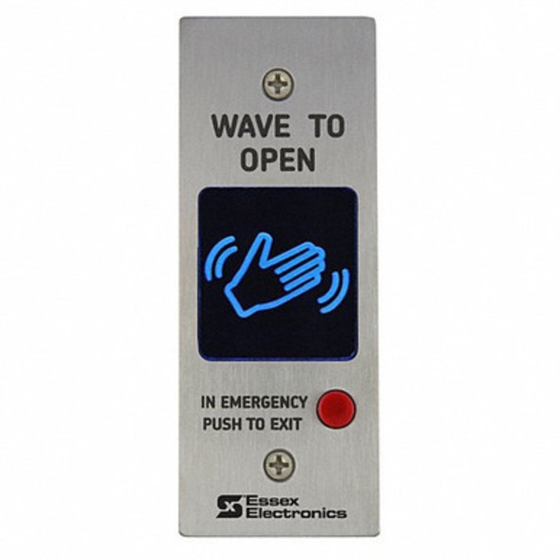 ESSEX HEWMO-1 Hand-E-Wave Narrow/ Jamb, Timed DPDT Motion Detecting, Stainless Faceplate with Manual Override
