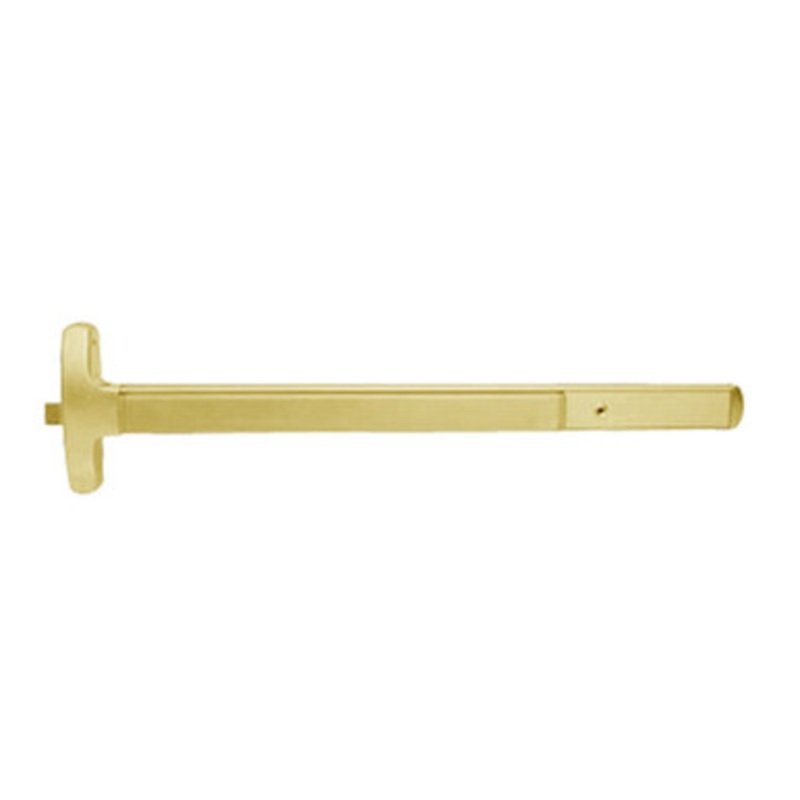 Falcon / 24 Series Exit Devices 24-R-EO 4 US3  Falcon Exit Device 24 Series Exit Device, Rim, Exit Only, 4 Ft. Device, Bright Brass