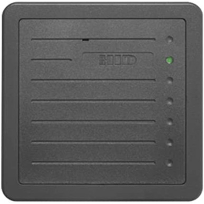 HID 5455BGN00 Card Reader ProxPro II Proximity Reader, Weigand output, Charcoal Gray, 18 In. Pigtail No Keypad
