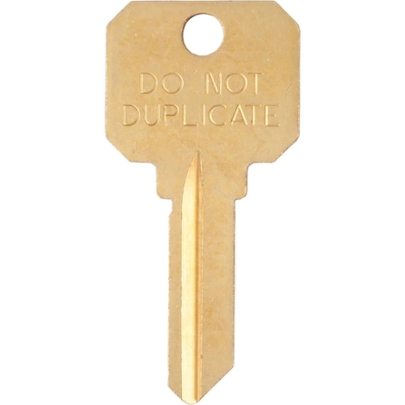 KABA ILCO  DND-SC1 250 BR 2 Key Blank 5-Pin Do Not Duplicate Brass Schlage SC (250 Pack)