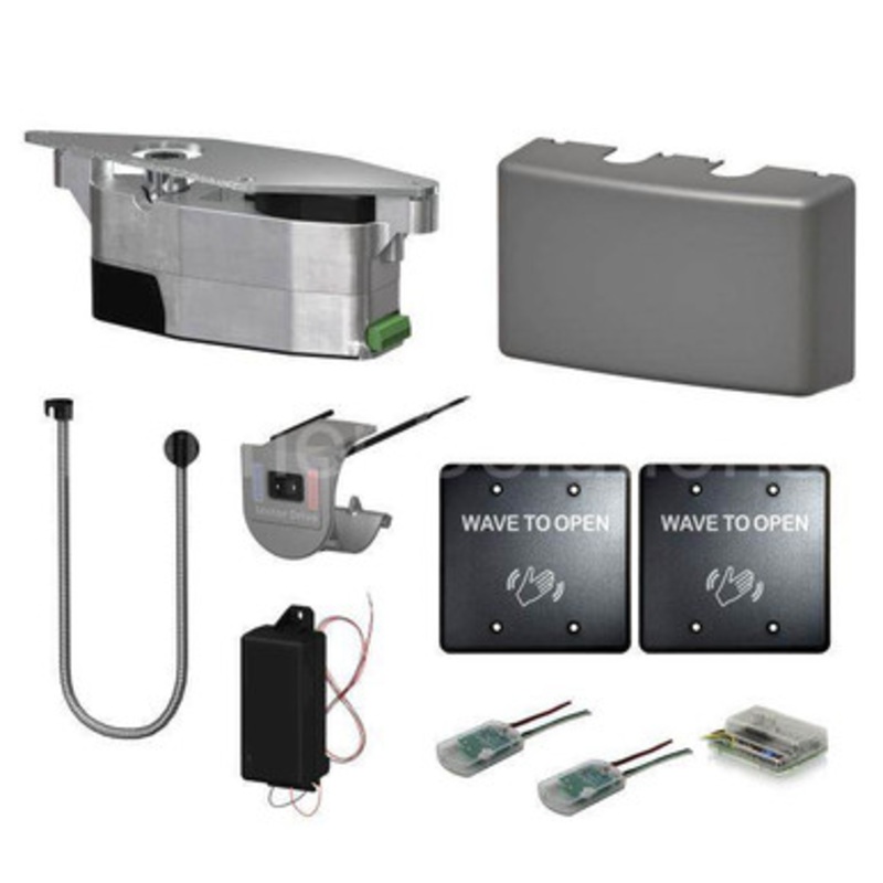 LCN 6440-3813W-AL COMPACT Low Energy Auto Operator Wireless Kit in Aluminum