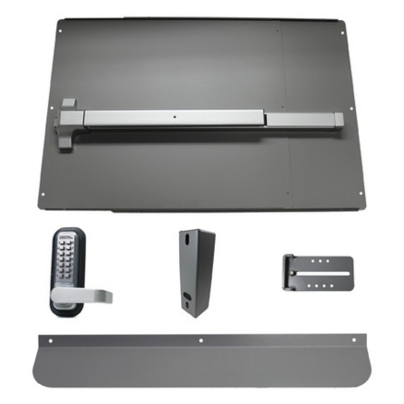 LOCKEY PS61 Standard Panic Shield Security Kit with LockeyUSA PB1100