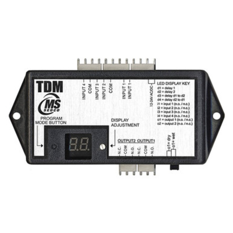MS SEDCO – TDM SEDCO – Timer Time Delay Module, Provides up to 4 Inputs, Can be Converted to Sequential Relay Outputs, Each Output Adjustable 0-99 Seconds