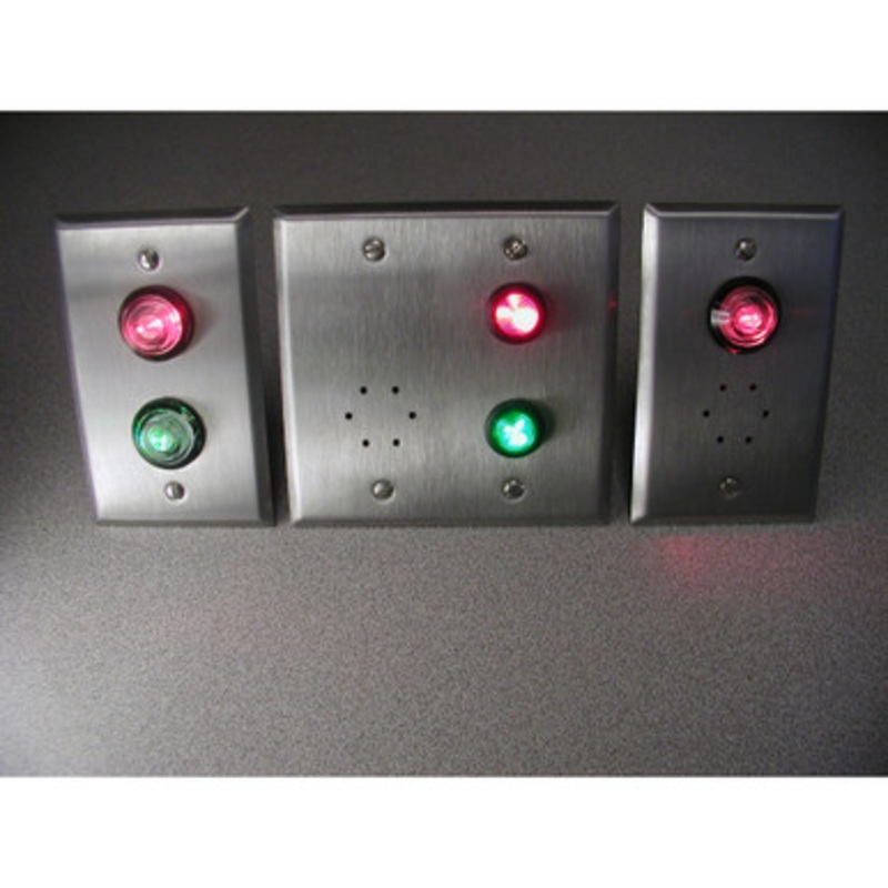 Dortronics Dortronics 7201-L2-H High Intensity 1 Each Red/Green LED’s Single Gang Plate