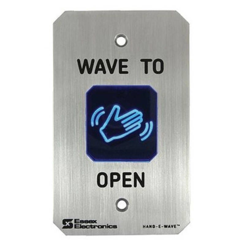 ESSEX  Hand-E-Wave HEW-2S Microwave Switch, Touchless, Hand-E-Wave, 1-Gang, Surface Mount, 12 to 24 Volt AC/DC, 2 to 24 Detection Range, 2-3/4 Width x 1 Depth x 4-1/2 Height, Stainless Steel