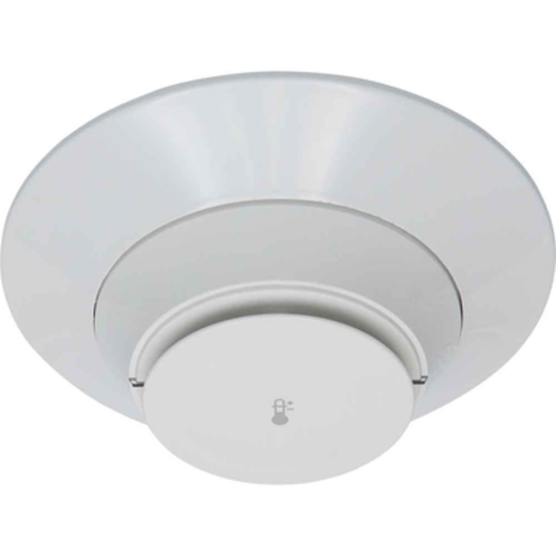 Fire-Lite H365 Addressable Heat Detector, Low-Profile Intelligent 135F Fixed Thermal Sensor & LiteSpeed Only, White