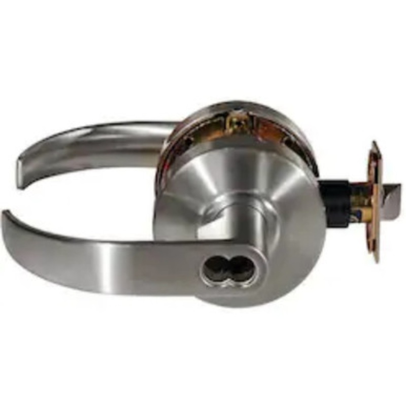 GENERAL LOCKL280N 626 IC 234 S Storeroom ANSI Cylindrical Leverset, Clutched N-Lever, Grade-2, Square Latch, SFIC Keyway