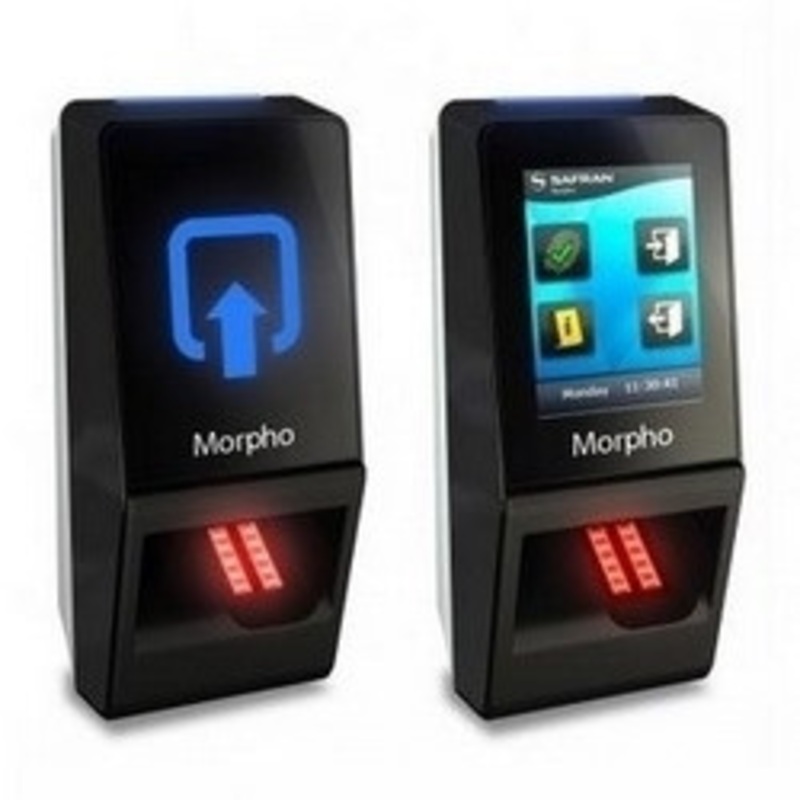 MorphoAccess SIGMA Lite Prox, With Prox Card Reader provides 1:3K User Biometric Identification, Fake Finger Detection, 2.8 LED Indicator, Buzzer, IP65 Rated, FBI Certified IQS Optical Sensor