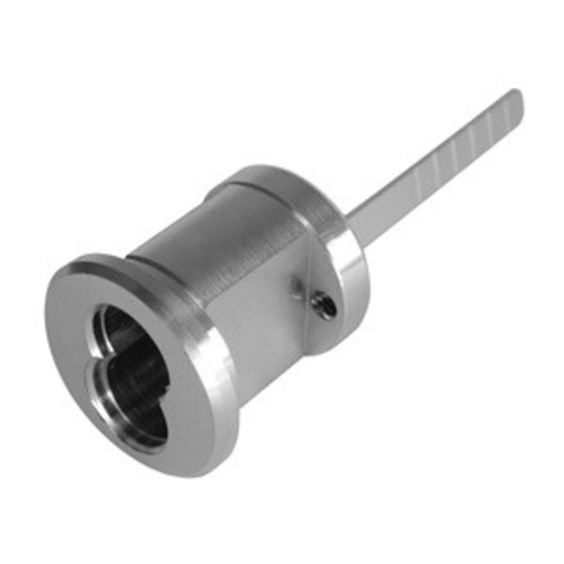 General Lock Rim Cylinder Shell (Housing) for 7-Pin SFIC Core, US26D Satin Chrome Finish, Lazy Motion