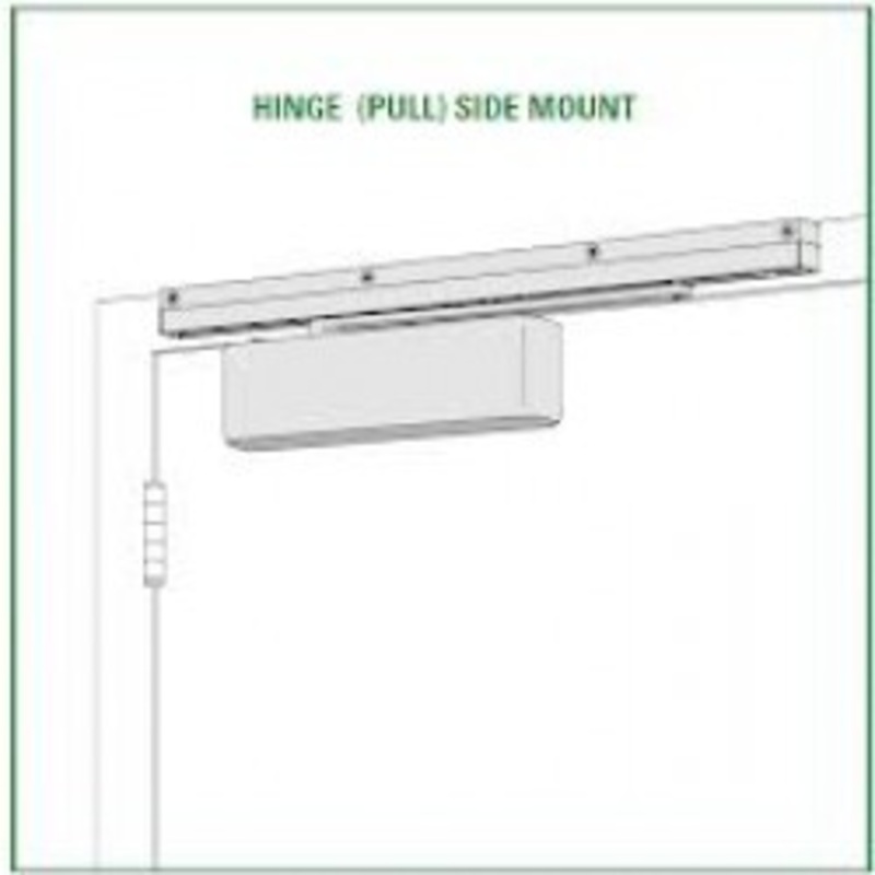 LCN LCN 4511T-STD-RH-AL High Security Heavy Duty Track Closer Right Hand