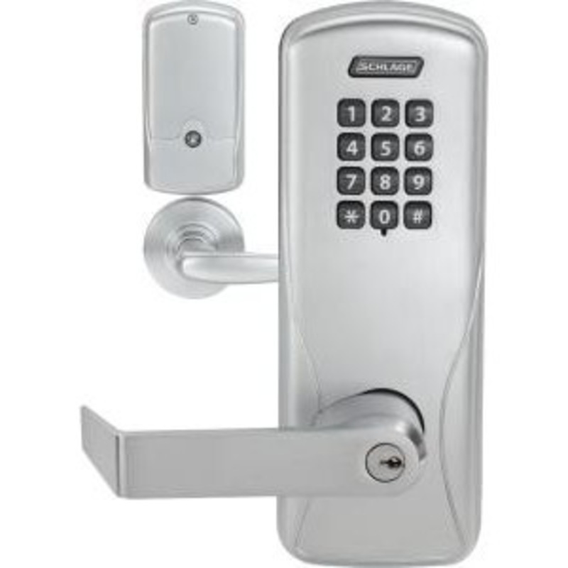 Schlage CO100MS70-KP-RHO-626-BD Offline Mortise Classroom/Storeroom Electronic Lock Prep For SFIC (Less Core)