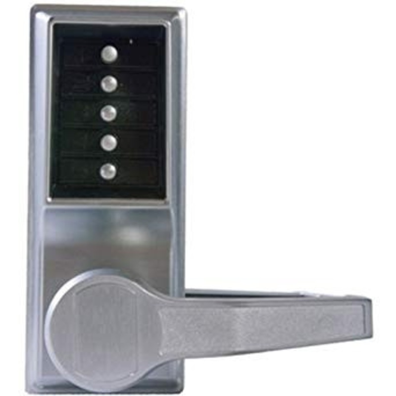 Simplex LR1031-26D-41 Passage  Pushbutton Lever Lock with no Key Override in Satin Chrome