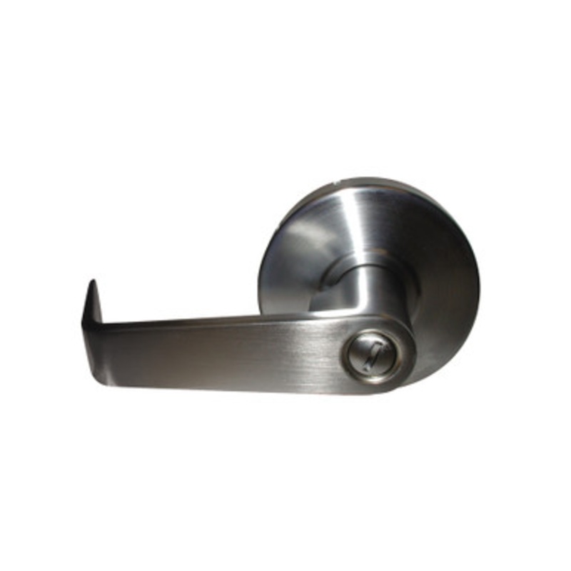 General Locks L2 Series Clutched SFIC S Levers – L240S – Privacy – Square Corner – Brushed Chrome