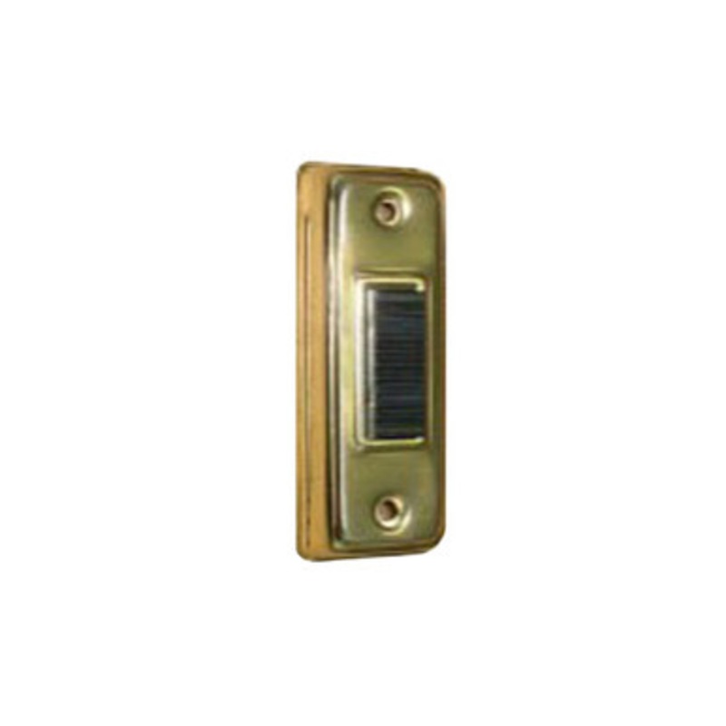 Trine 71G Push Button Anodized Brass Aluminum Housing with Black Bar