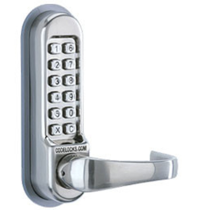CODELOCK 500 Series Model # CL550 ANSI Mortise Leverset without Passage feature.