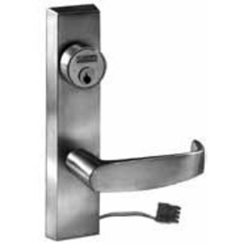 SARGENT 775-ETL Grade 1 Electrified Exit Device Trim, Fail Safe, Power Off, Unlocks Lever, Key Retracts Latch, For Surface Vertical Rod and Mortise (8700, 8900 Series) Devices