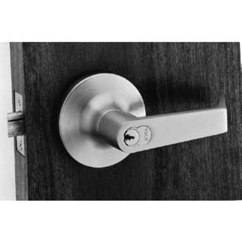 Yale M-AU5491LN-24V-626 Fail Secure Electrified Heavy-Duty Cylindrical Lever Lock Prep For LFIC Medeco & ASSA Less Core (24VDC)