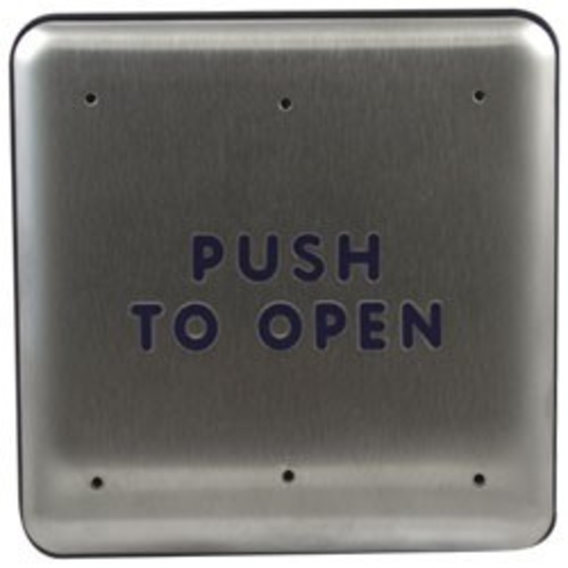 BEA Incorporated BEA 10PBS 4.75 Square Push Plate (Text Only)