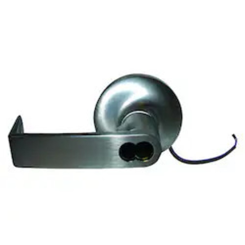 GENERAL LOCK L180RE FSE 12VDC 626 SFIC REX Cylindrical Leverset, Electrified, Fail Secure, Clutched R-Lever, Grade-1, SFIC Keyway, 12 Volt DC, 180 Degree, Satin Chrome, For Storeroom