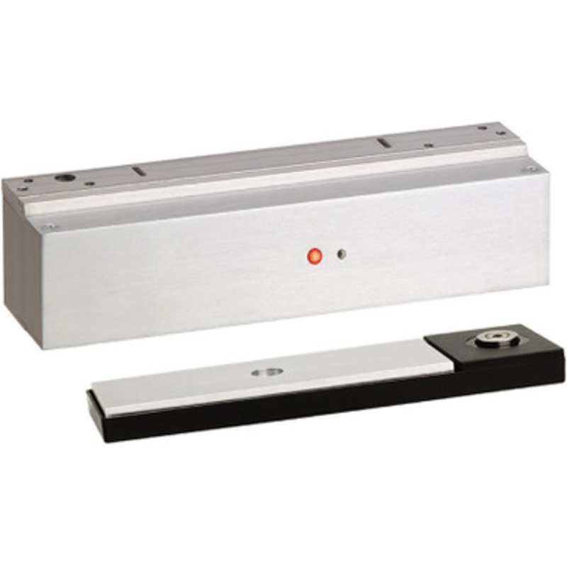 SDC 1581SNDV ExitCheck Mini Delayed Egress EMLock, 12/24 VDC, 650 Lbs Holding Force, IBC, IFC, NFPA 101, NFPA 1-UFC, UBC,SBC Compliant, Satin Aluminum Clear Anodized