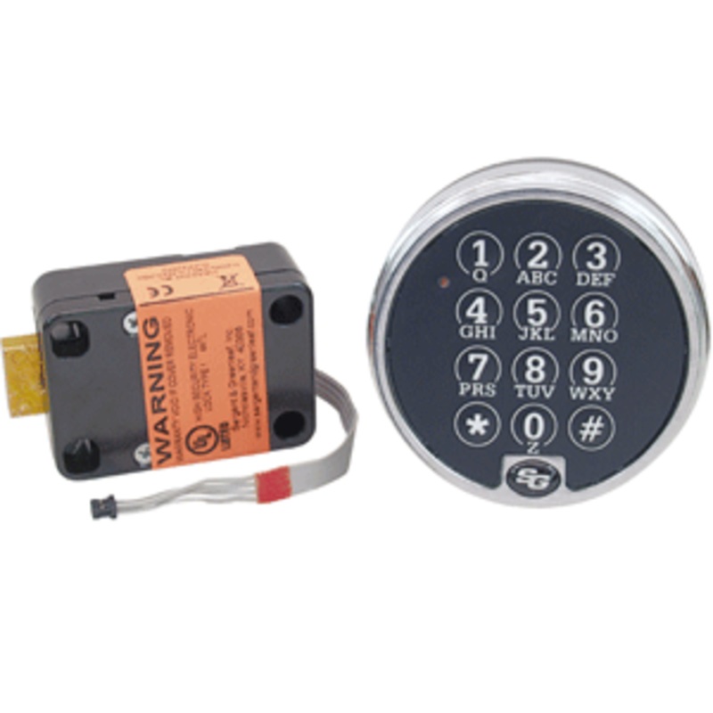 Sargent & Greenleaf 6120-305 Electronic Safe Lock (Satin Chrome)