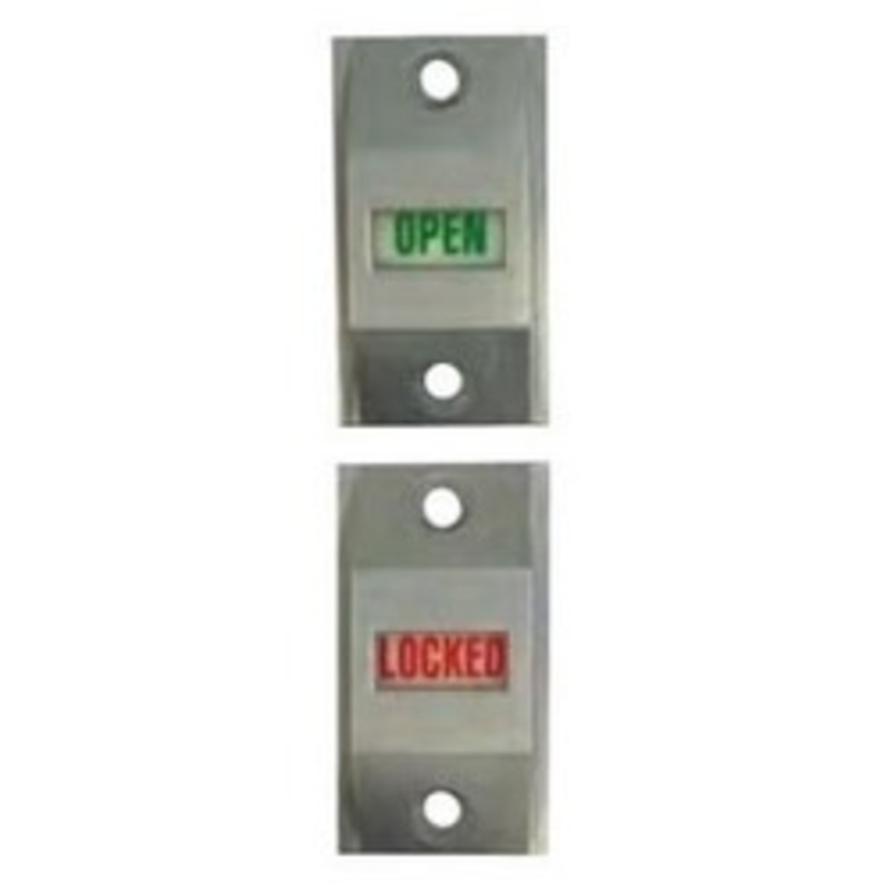GENERAL LOCK Storefront AEXIN-AL Mortise Lock Exit Indicator, Aluminum, With Multi-Header Sign