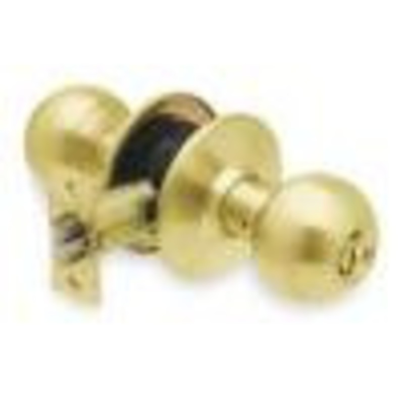 General Locks K2 Series Knob Locksets – K280B – Storeroom – Polished Brass