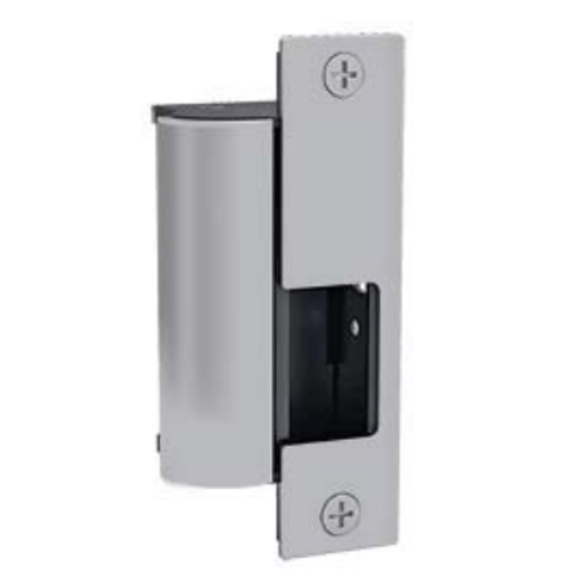 HES 1006-KM-630 ELECTRIC STRIKE WITH KM OPT 12 OR 24VDC FIELD SELECTABLE FAIL SECURE SATIN STAINLESS STEEL