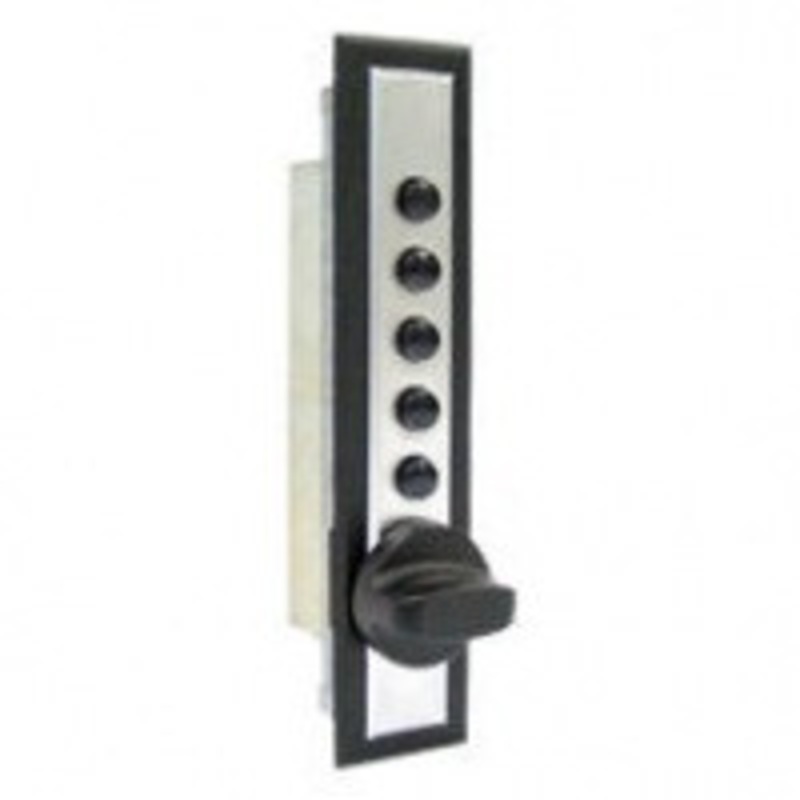 Kaba Pushbutton Simplex 9600 Series Model C9601 Wood Cabinetry & Drawer Lock – Manually Re-locking