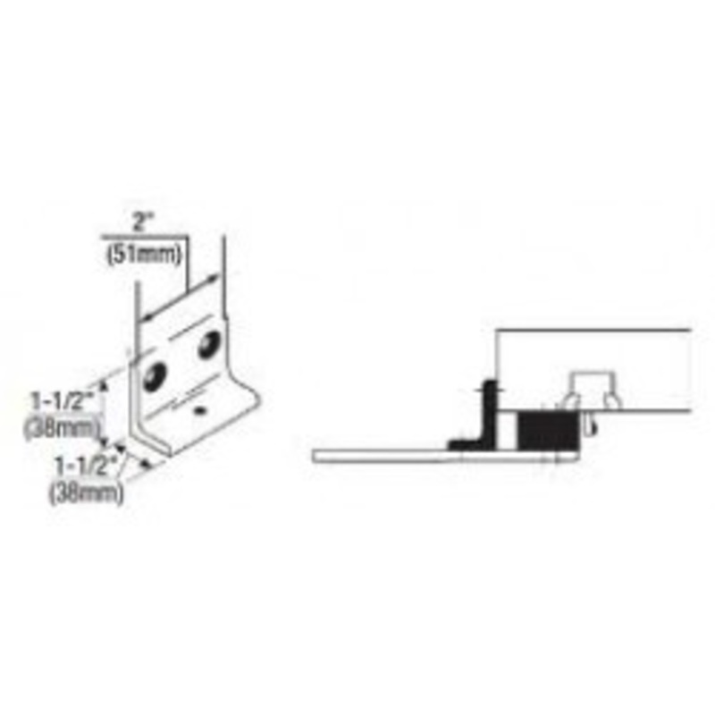 Norton Door Controls Norton 6890 Narrow Frame Support Bracket