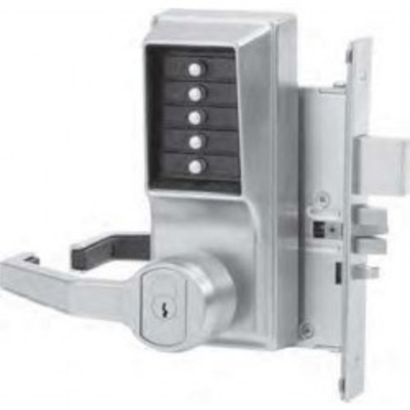 Dormakaba L8148B Lever Mechanical Pushbutton Lock Key Bypass Mortise (Left Hand)