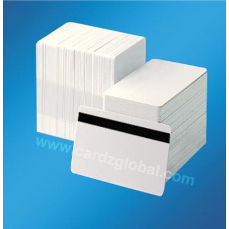 Magnetic Key Cards white (100 pack with no logo) / Generic White CR80 HiCo