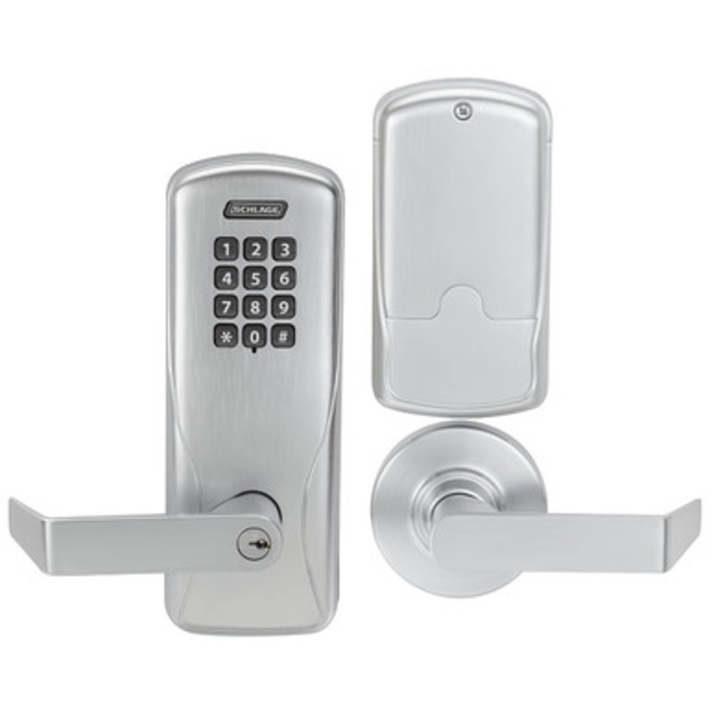 Schlage CO100MS50-KP-RHO-626-PD Offline Mortise Office Keypad Electronic Lock w/ Cylinder