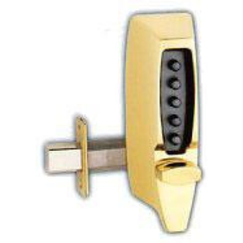 Kaba Simplex 7100 Series Model 7106 – Deadlocking latch (surface mount for wood doors only) 2 3/8 backset (locks automatically)