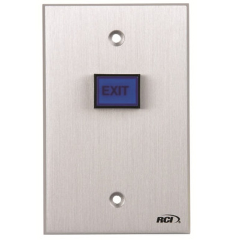 RCI 970-TD-24 Electronic Time Delay Tamper Resistant Exit Button (24VDC)